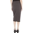 thumbnail image 2 of Max Studio London Womens Phoebe Midi Pencil Skirt, Grey, Medium, 2 of 2