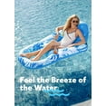 thumbnail image 7 of Joyfy Pool Lounge Float with Canopy for Adult, Inflatable Pool Floats Lounger Raft Floaties Water Floating Recliner Chair with Cup Holders Foot Rest Swimming Pool Floaty, 7 of 7