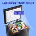 thumbnail image 6 of WANAI 2.4 Cubic Feet Chest Freezer Black deep Freezer with Adjustable Temp Knob Ideal for Any Room, 6 of 9