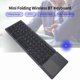 thumbnail image 2 of M Buder Teclado Inalámbrico BT Mini Plegable Portátil Ultradelgado con Panel Táctil de Alta Precisión Universal para Dispositivos Windows Android iOS Color Gris Batería Recargable, 2 of 9