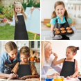 thumbnail image 3 of Paquete de 10 Delantales para Niños Delantal Ajustable para Niños con 2 Bolsillos Delantal de Pintura de Chef para Cocinar Hornear Pintar Negro, 3 of 5