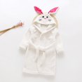 thumbnail image 4 of 1-7 Years Boys Girls Bathrobes, Toddler Kids Hooded Robes Children's Flannel Robe Fall Winter Night-Robe Jumpsuit, 4 of 7