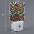 thumbnail image 2 of Fuzoiu Snake And Flower Print Dusk to Dawn LED Night Light with Light Sensor, Energy-Efficient Touch-Safe Night Lamp for Home, Office, and Kids' Rooms-UK, 2 of 7
