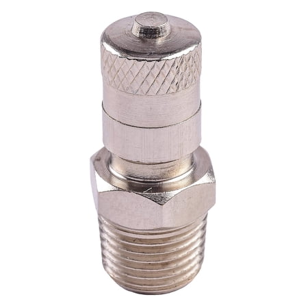 JEGS 1/8 in. NPT Schrader Valve Adapter Chrome