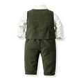 thumbnail image 5 of Vividxx Toddler Boy Clothes Boys Formal Suit Set Elegant Vest Bow Tie Long Sleeve Shirt And Pants Outfit For Toddler Kids Party Wedding 4-5 Years, 5 of 5