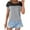 Gray, variant on Plebaso Womens Short Sleeve Tops Summer Casual Loose Tunic Shirts Ladies Loose Cute Blouses Fashion Clothes