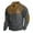 Grey, variant on JURANMO Christmas Mens Shirts Mens Corduroy Shirt Lapel Collar Button Up Pullover Mock Neck Long Sleeve Sweaters Henley Shirts Polo Sweatshirts with Elbow Patches