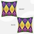 thumbnail image 3 of Kll Mardi Gras4 Decorative Throw Pillow Covers Velvet Soft For Couch Sofa Bedroom Living Room Outdoor -20"X20", 3 of 8