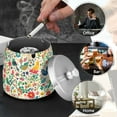 thumbnail image 4 of Yayeee Ashtray with Lid for Cigarette Smokeless Stainless Steel Home Ash Holder, Cartoon Animals, 4 of 7