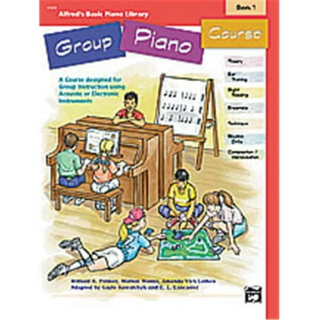 Alfred 00-17375 Basic Group Piano Course- Book 1 - Music Book