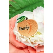 Peachy Peach Fruit Embroidered Iron on Patch