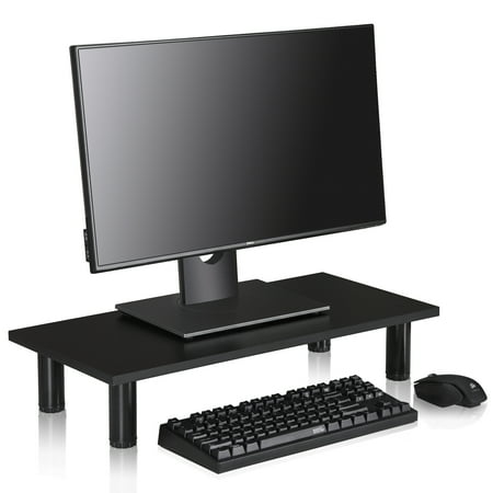 FITUEYES Black 4.7” High 23.6” Wide Desktop Stand Grain Finished Tv Stand for Xbox One/component/apple Tv FITUEYES Black 4.7” High 23.6” Wide Desktop Stand Grain Finished Tv Stand for Xbox One/component/apple Tv