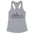 thumbnail image 1 of Skyline Arlington Virginia Tank Top Fitted Racerback Women's Large Heather Grey, 1 of 5
