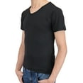 thumbnail image 3 of LELINTA Mens Active Tops & T-Shirts Summer V Neck Tee Slim Fit Swim Shirt Regular, 3 of 4