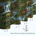 thumbnail image 6 of Colorful Dinosaurs Waterfall Landscape Pattern Shower Curtain 72"x84" ,Bathroom Decorative Shower Curtains Set with 12 Hooks,Modern Waterproof Washable Shower Curtain, 6 of 6