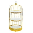 thumbnail image 3 of Tongina Bird Cage Cake Dessert Stand Cupcake Stand Ornament Food Rack Portable Holder Candy Plate for Birthday, Party Afternoon Decor three layer, 3 of 8