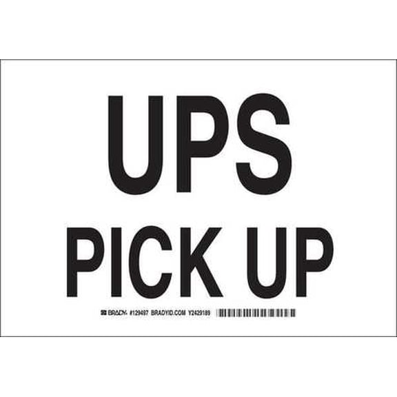 BRADY 129498 Traffic Sign, 10 x 14In, Black/White