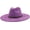 Purple, variant on 10cm Big Wide Brim Fedora Hats for Women Men Western Suede Large Panama Hat Outdoor Caps