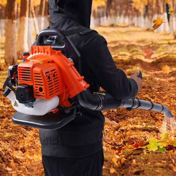 Backpack Leaf Blower, Gas Powered Leaf Blower, 2 Stroke Backpack Blower 1.25KW 7000r/min 42.7CC Plastic