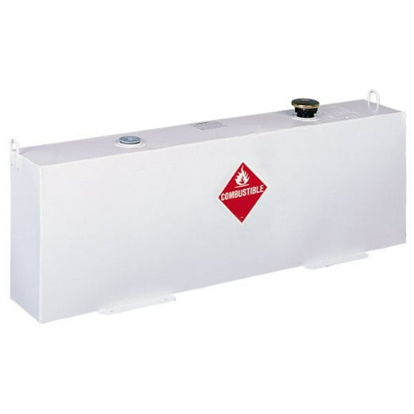 Delta Consolidated Liquid Transfer Tank 486000 Fuel-N-Tool; Non-Flammable Liquids; 42 Gallon Capacity; Rectangular; Smooth; White; Steel; With Locking Cap And Mounting Hardware