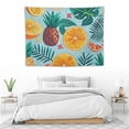 thumbnail image 3 of FANNA Oranges Pineapples Leaves Tapestry 40x30in Soft, Durable, Skin Friendly, Lightweight for Living Room Bedroom Dorm Decoration 40x30in, 3 of 7