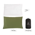 thumbnail image 3 of REDCAMP Small Camping Pillow for Sleeping Lightweight and Compressible, Flannel Travel Pillow with Removable Pillow Cover,Green, 3 of 7