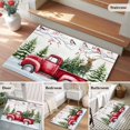 thumbnail image 5 of Christmas Entryway Rug 2'x3'&nbsp; Non Slip Front Door Mats, Red Truck Birds Xmas Tree Snowflake Winter Entrance Rugs Indoor Outdoor Carpet, Washable Floor Mats Small Area Rug for Bedroom Kitchen, 5 of 8