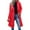 Red, variant on Women's Double-Breasted Long Coat Stylish Red Overcoat for Winter, Warm and Elegant Outerwear