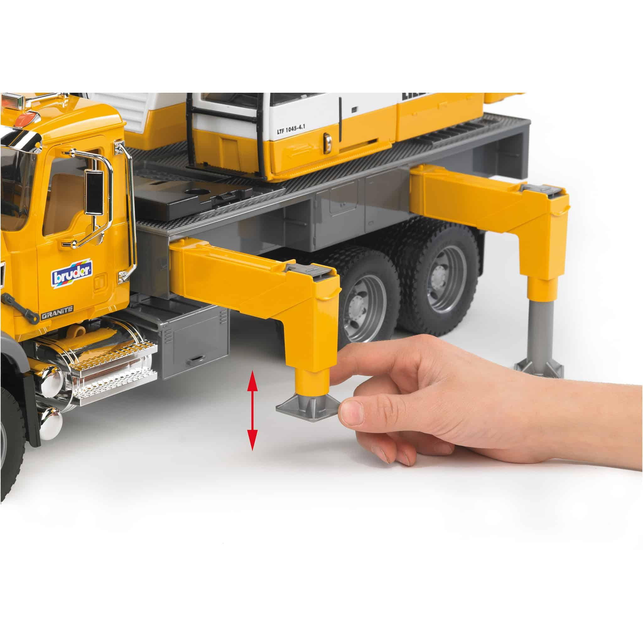 Bruder Toy MACK Granite Liebherr Crane Truck with 50 inches