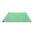 thumbnail image 2 of Ahgly Company Machine Washable Indoor Rectangle Solid Turquoise Blue Modern Area Rugs, 6' x 9', 2 of 4