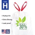thumbnail image 2 of Compatible with Code H - 200 Count Durable Custom Fit Plastic Trash Bags w/Drawstring - 30-35 Liter/ 8-9 Gallon Trash Cans - Made in USA, 2 of 7