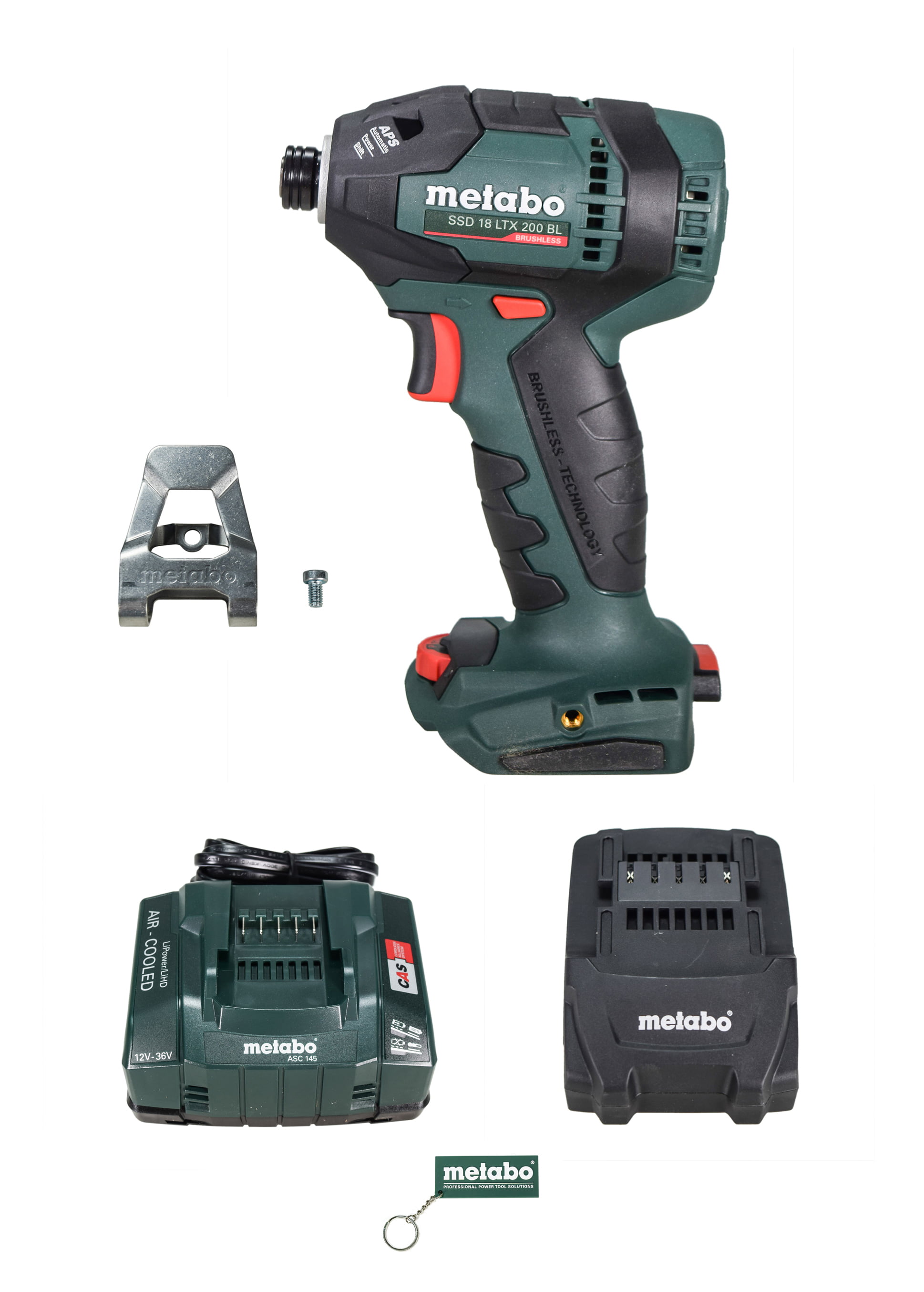 Metabo 602396890 SSD 18 LTX 200 Brushless Cordless Impact Driver With 2.0 Ah Lithium-Ion Battery & Charger - Walmart.com