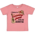 thumbnail image 3 of Inktastic I Listen to Country Music with My Auntie Guitar and Hat Boys or Girls Baby T-Shirt, 3 of 5