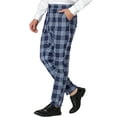 thumbnail image 4 of Lars Amadeus Men's Dress Plaid Printed Business Checked Pants, 4 of 6