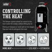 Weber Smokey Mountain Cooker Charcoal Smoker with 14-Inch