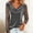 Gray, variant on Womens Long Sleeve Blouse New Women's Solid Color Elegant Metallic Velvet Mesh Splicing Long Sleeve Tops Style B-19 Coffee XXL