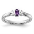 thumbnail image 4 of Auriga Fine Jewelry 925 Sterling Silver Amethyst Ring for Women Size- 6, 4 of 6