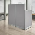 thumbnail image 6 of BBF Office in an Hour Engineered Wood Straight Cubicle Desk in Pure White, 6 of 14