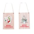 thumbnail image 2 of JM 4 letreros navideños para colgar en la puerta, letreros decorativos de invierno de madera para pared, adorno decorativo para interiores y exteriores para el hogar, aula, oficina JM RV021031-01568SDJ, 2 of 5