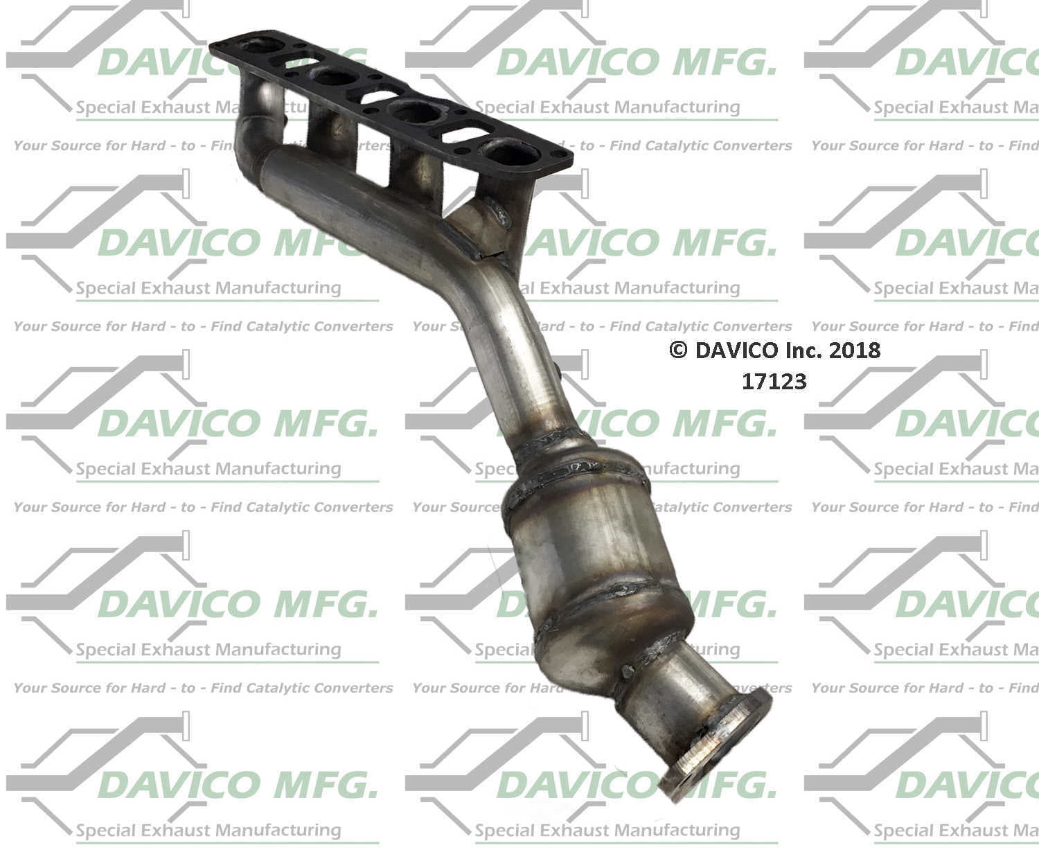 Davico Mfg 17123 Direct-Fit Catalytic Converter - Manifold