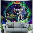 thumbnail image 4 of Leisuo Black Tapestry - UV Reactive Space Wall Tapestry UFO Spaceship Galaxy Tapestry Funny Cool Wall Hanging Painting, 4 of 6