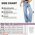 thumbnail image 3 of Women's High Waist Ripped Denim Shorts 3 Button Raw Hem Distressed Stretch for Casual Summer Dark Blue, 3 of 7