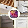 thumbnail image 6 of 4 Pcs Cabinet Handle Drawer Pulls Galaxy Knobs with Screws Square Furniture Office Cabinet Knob Decoration, 6 of 7