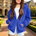 thumbnail image 5 of Ruyang Girls Oversized Hoodie Sweatshirt Double Zipper Long Sleeve Sweatshirt Jacket Kids Wind Resistant Coats 4-12 Years, 5 of 9