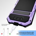 thumbnail image 3 of Funda Lunivop para iPhone 16 Pro Max, carcasa metálica robusta de 360°, 3 of 6