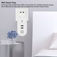 thumbnail image 4 of Enchufe Inteligente 16A, Enchufe Inteligente WiFi Toma de Corriente para el Hogar Temporizador InaláMbrico Control Remoto LSPA2 Enchufe de Reino Unido 100-240VAC ANGGREK  Otros, 4 of 9