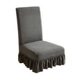 thumbnail image 3 of Vacemry 6Pcs Stretchy Chair Covers, Heavy Duty Elastic Slipcovers for Dining and Office Chairs, Universal Fit Fabric Protectors Machine Washable, Durable Spandex Blend, 3 of 9