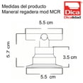 thumbnail image 3 of Juego Dica regadera Cruceta GDE C/Chapeton MCR, 3 of 3