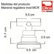 thumbnail image 3 of Juego Dica regadera Cruceta GDE C/Chapeton MCR, 3 of 3