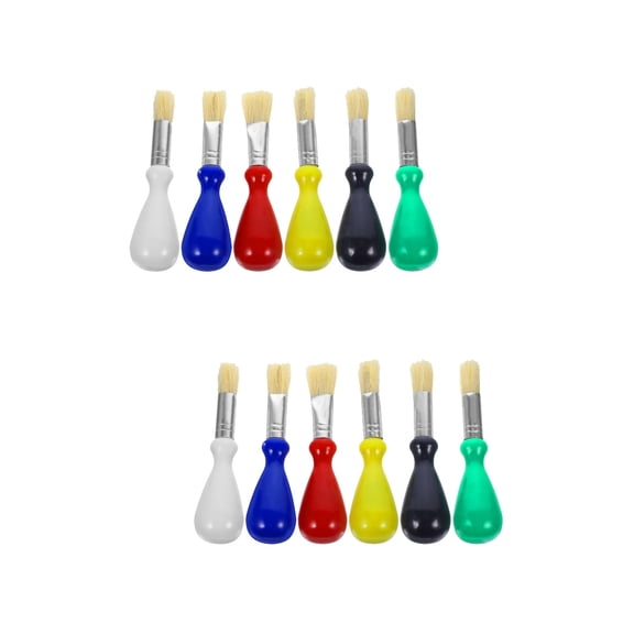 12 Pcs Painting Brush Toddler for Kids Watercolor Pen Acrylic Wide Child